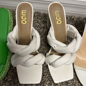 EGO Braided Heeled Mules ✨
